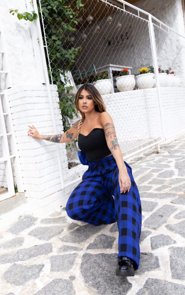 Calça Xadrez Chic Pantalona - Imagem 3
