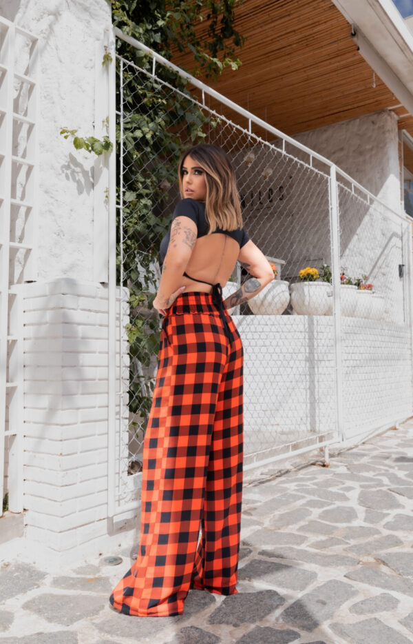 Calça Pantalona Xadrez Clássica - Imagem 3