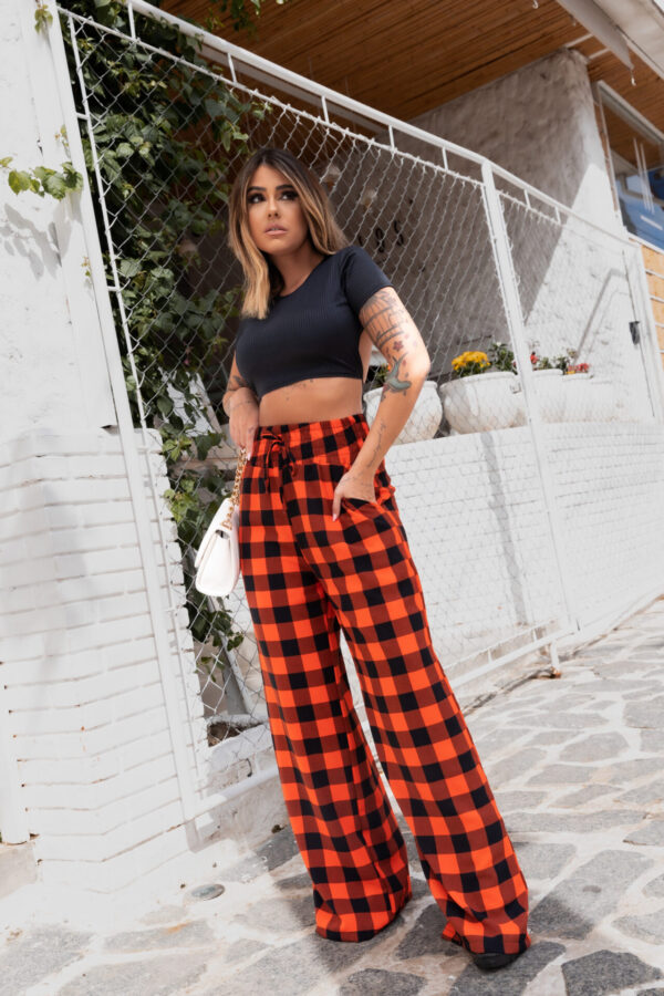 Calça Pantalona Xadrez Clássica - Imagem 2